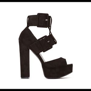 *NOT FOR SALE*Nasty Gal buckle platform size 6